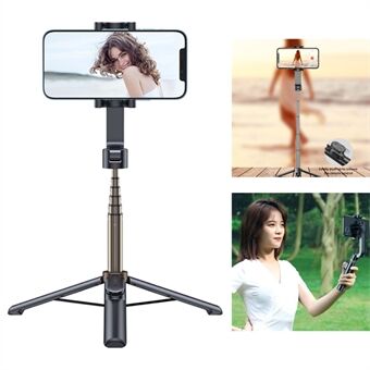 ZPG022 Bärbar stativ Gimbal stabilisator för smartphones Utdragbar stående Selfie Stick med telefonhållare/fjärrkontroll