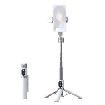 P60PRO Selfie Stick med trådlös Bluetooth-fjärrkontroll Bärbart 1,1 m Stand med påfyllningsljus