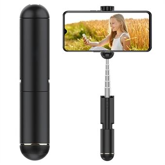 DISPHO WS-19001 Infällbar Bluetooth Selfie Stick Bärbar utdragbar Selfie Stick med 180-graders roterande telefonhållare för fotografering Outdoor