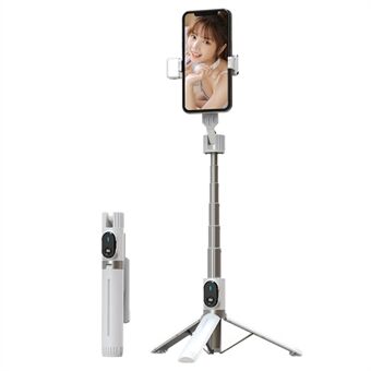 P90D Selfie Stick Phone Clip Holder Wireless Bluetooth Remote Control Portable 1.1m Tripod Stand with One Fill Light