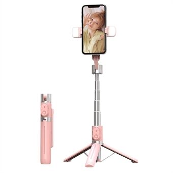 P90D-2 1.1m Extension Tripod Stand Phone Clip Holder Wireless Remote Controlled Selfie Stick with Dual Fill Lights