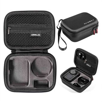 STARTRC för DJI Osmo Action 3 bärbar stötsäker bärväska Kameraförvaringsväska med karbinhake och handrem - svart