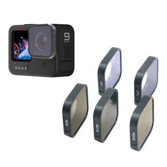 Optiskt glas ND16 Lins Filter Lins Protector Filter Neutral Density Lins för GoPro Hero 9 Black