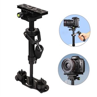 S40 Handhållen stabilisator 40 cm aluminiumlegering fotografisk videostabilisator för Steadycam Steadicam DSLR kamera videokamera