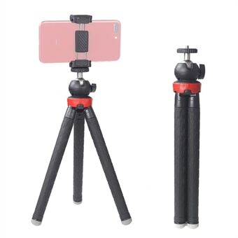 Stand XS-110 Portabelt kamerastativstativ Resa Outdoor Live Selfie Stick-stativ med telefonklämma