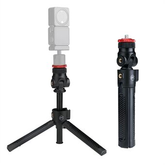 RCSTQ Bärbar 1/4 tum skruv Kallsko Stativ Kamera Telefonhållare Utdragbart Stand Selfie Stick för GoPro / DJI Osmo Action