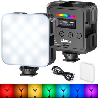 ULANZI VL61 RGB Bärbar Uppladdningsbar Fotografi Fill Light Kamera LED-lampa