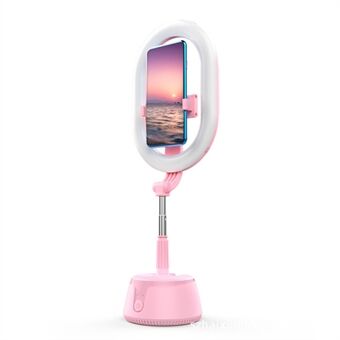A10 Allt-i-ett infällbart fyllningsljus Trådlöst vikbart fotografiljus 360-graders justerbart Intelligent Follow Gimbal Light Selfie Stick med telefonklämma