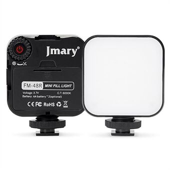 JMARY FM48R Bärbar Minikamera Telefon Fyllningsljus Dimbar Fotografering LED Fyllningsljus
