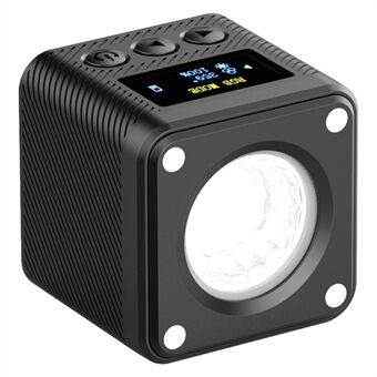 ULANZI 2878 L2 RGB Mini COB videokameraljus Dimbar 360 graders fullfärgsljus med silikon och bikakespridare