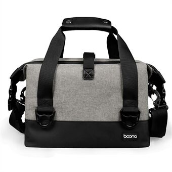 BAONA BN-H014 SLR kamera Bärväska Oxford Cloth+PU Läder Kamera Lins Tote Crossbody Bag