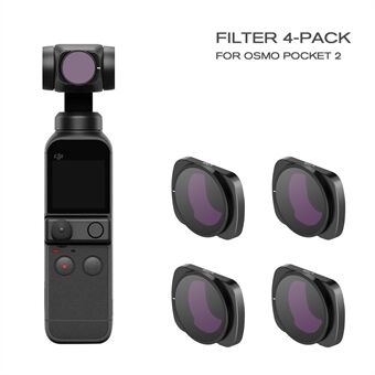 STARTRC kamerafilter Magnetiska linsset med 4 ND-filter (ND8PL / ND16PL / ND32PL / ND64PL) för DJI OSMO Pocket 2/1