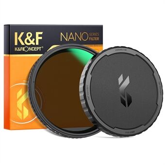 K&F CONCEPT ND2-ND32 Filter Variabelt ND Filter Lins Neutral Densitet Variabel Flerlagers nanobelagt filter med linsskydd 82 mm