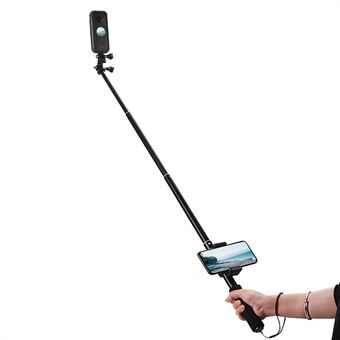 EWB8597 + ZZCP5019 Skyddsram Kamerahållare + Mobiltelefon Selfie Stick för Insta360 ONE X2