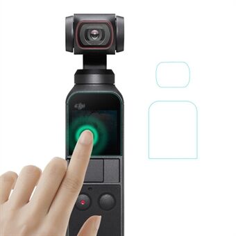 EWB8251_1 Kameralins skyddsfilm 1 set härdat glas skärmskydd Kameratillbehör för DJI OSMO Pocket 2