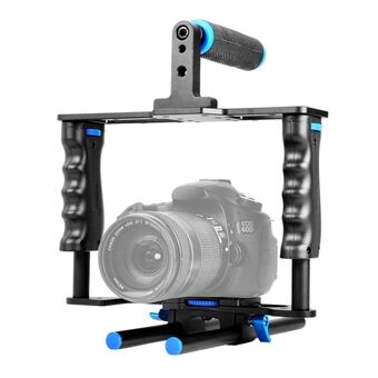 YELANGU C2 SLR metallram Bur Kamera Utrustningssats Stötdämpare Stabilisator för mikrofilmtillverkning