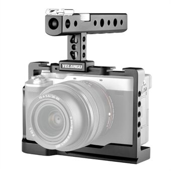 YELANGU C24 ram i aluminiumlegering Bur Kameramonteringssats med 1/4 "3/8" adapter för Sony Alpha 7C
