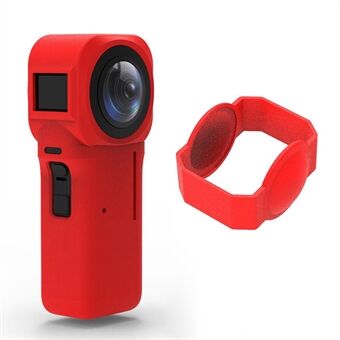 EWB9389 För Insta360 ONE RS 1-tum panoramakamera silikonskydd Anti- Scratch skyddsfodral med linsskydd