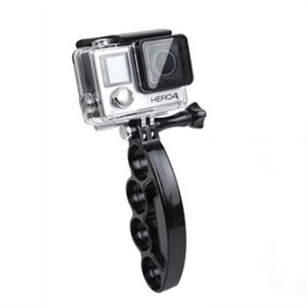 Knuckles Handhållen Selfie-hållarfäste + skruv för GoPro HERO 4/3 + / 3/2/1 / SJ4000 / SJ5000 / SJ6000 / Xiaomi Yi