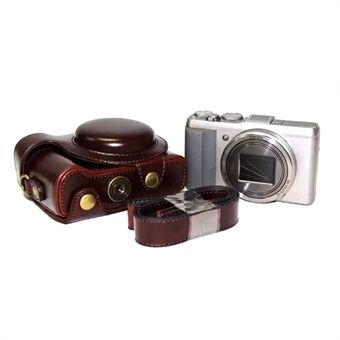 PU-läderkamera skyddsfodral Fodral med axelrem för Sony HX60 / HX50 / HX30