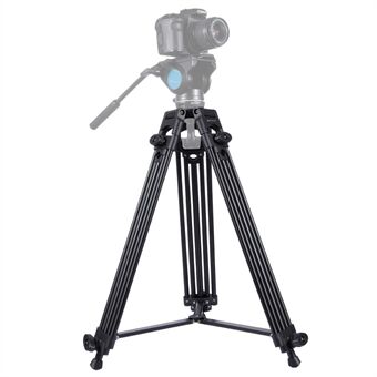PULUZ PU3003 Professionell Heavy Duty Videokamera Stativ i aluminiumlegering för DSLR / Digitalkameror - Svart