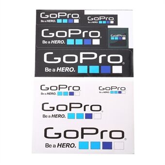 GoPro Hero-Camera-Dekaler - Klistermärken - Grafiskt lim - Set med 9 st.