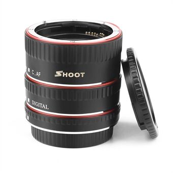 SHOOT XT-364 Auto Focus Macro Extension Tube Ring för Canon EOS EF EF-S Objektiv 4000D 2000D 1200D 1100D 700D 450D 400D 200D 70D 5D T5 T6i