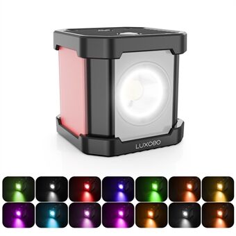 LUXCEO P4 LED-videoljus för GoPro-drönarekamera, kub Vattentät IP68 Undervattens 30M kamerafyllningsfotograferingsljus 5750K
