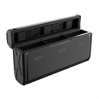 TELESIN GP-HPK-011 för GoPro Hero 9 / 10 / 11 3 platser TF-kort lagringsficka Batteriladdare Box