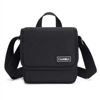 CWATCUN D52 Outdoor Photography SLR Camera Messenger Bag Water-resistant Carrying Bag - Black