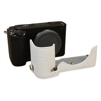 För Sony ZV-E1 Half Body Cover äkta koläder Kamera Bottenfodral med batteriöppning