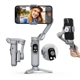 AOCHUAN Smart X 3-axlig Smartphone Stabilisator Handhållen Gimbal Stabilizer Bärbar stativtelefonhållare för fotografering