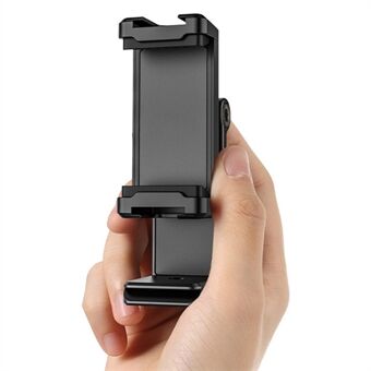 UURIG ST-22 Mobiltelefon Stativfäste Justerbar adapter för klämfäste med 1/4" skruv och Arca för fotografering Live-streaming Selfie-telefonklämma stöd 360-graders roterande