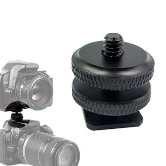WESTAGE DSLR-kamera Hot Shoe 1/4 tum skruvadapter Aluminiumlegeringskontakt med dubbelmutter
