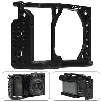 ADAI för Sony A6 SLR kamerabur Aluminiumlegering Kallsko 1/4 Skruvhål Expansionsram