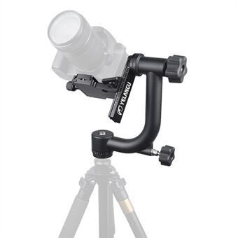 YELANGU A17 360 grader horisontell skala aluminiumlegering Kamera kardanstabilisator Stand anslutningsstativ
