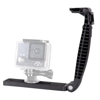 E016 Fotografi Flash SLR-kameragrepp L-formad fästehållare med förlängda kallskogränssnitt