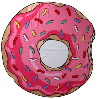 Strandhandduk Donut 150 cm polyesterrosa
